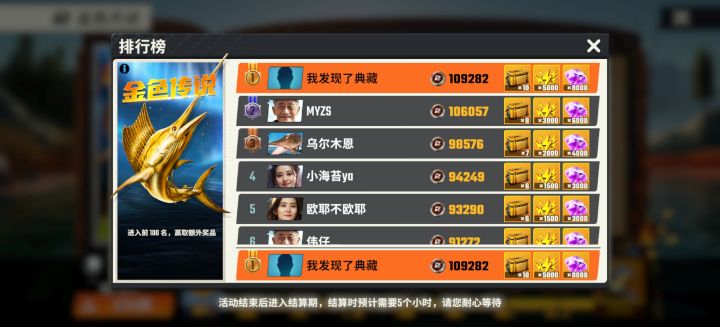 金色传说第一名！截图