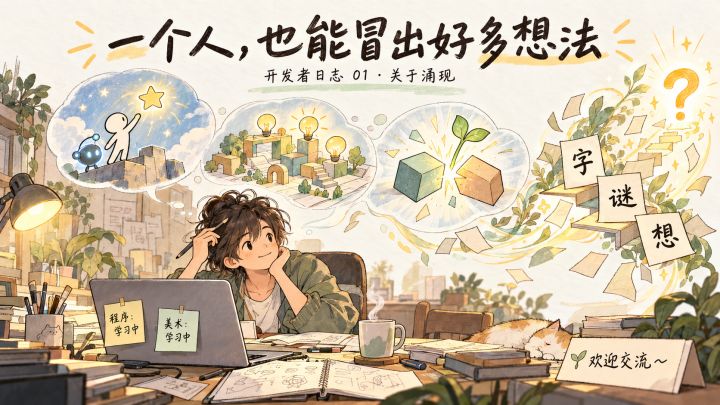 开发者日志01：一个人参赛，再做一次文字解谜截图