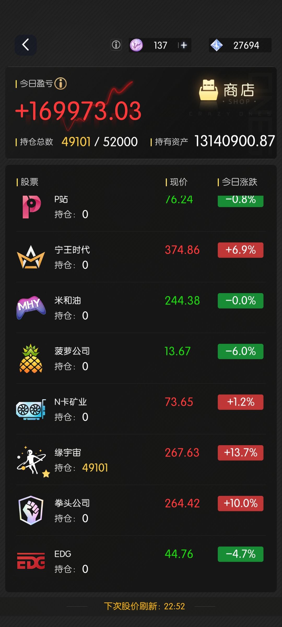 3.16股票推荐截图