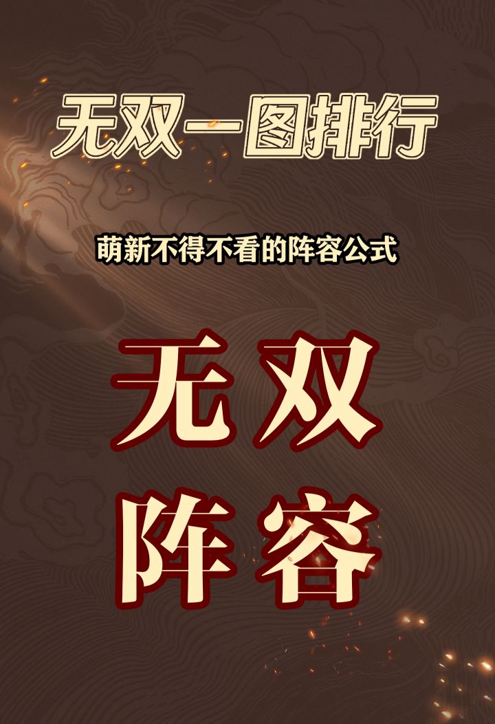 无双热门阵容一图速览!截图
