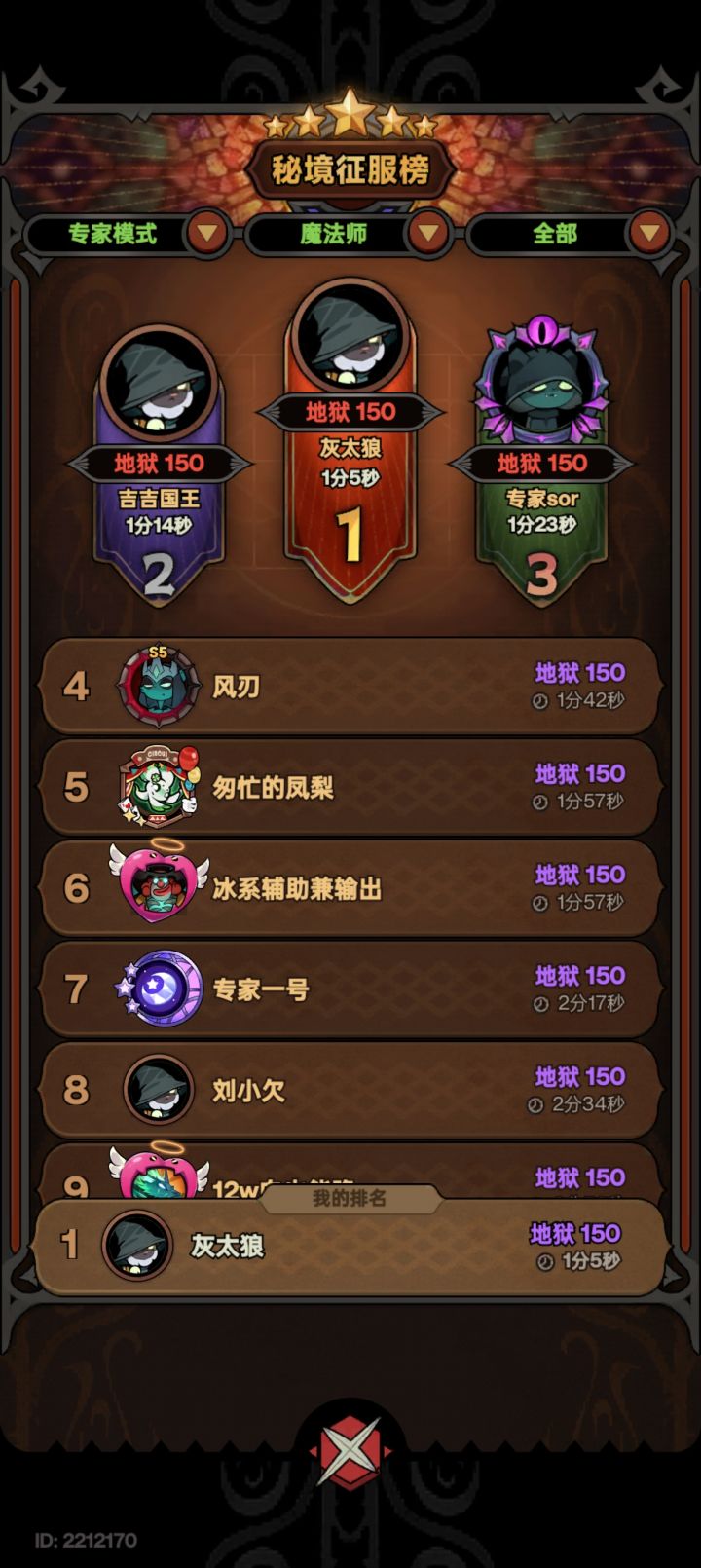 又毕业一个专家号🙄
赶紧开行宫吧,都没动力刷了!截图
