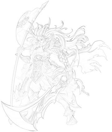 「原画曝光」从原画小哥那偷了两张线稿，但是不知道会是什么角色。