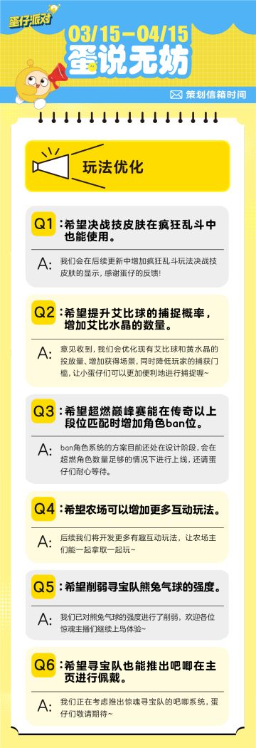 【蛋说无妨】4月策划Q&A