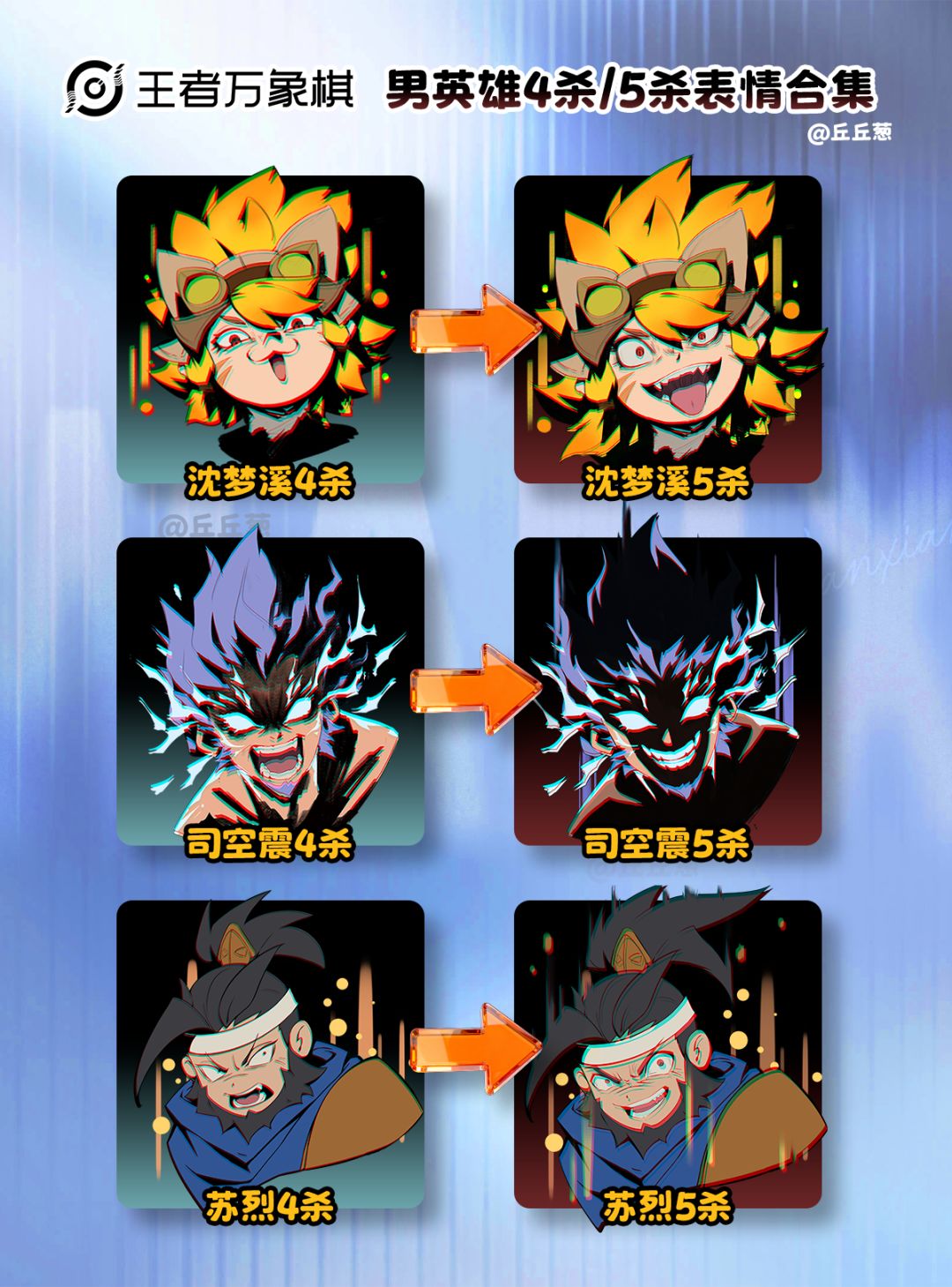 【王者万象棋】男英雄4杀5杀表情太狠了! 5