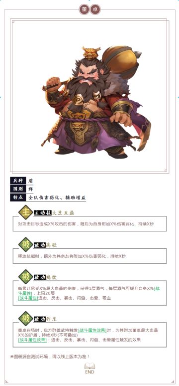 武将攻略丨超肉坦克，全队伤害弱化--董卓解析