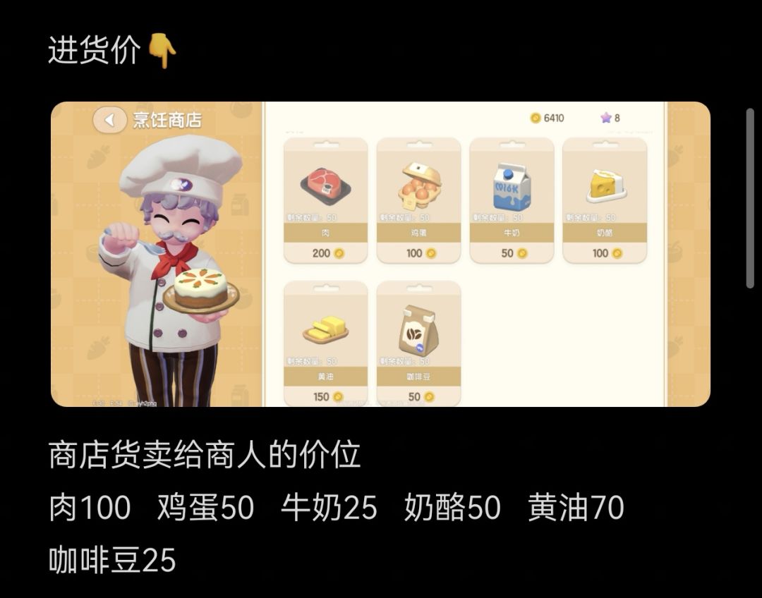 萌新烹饪赚钱对比记录【更新到4级烹饪】 2