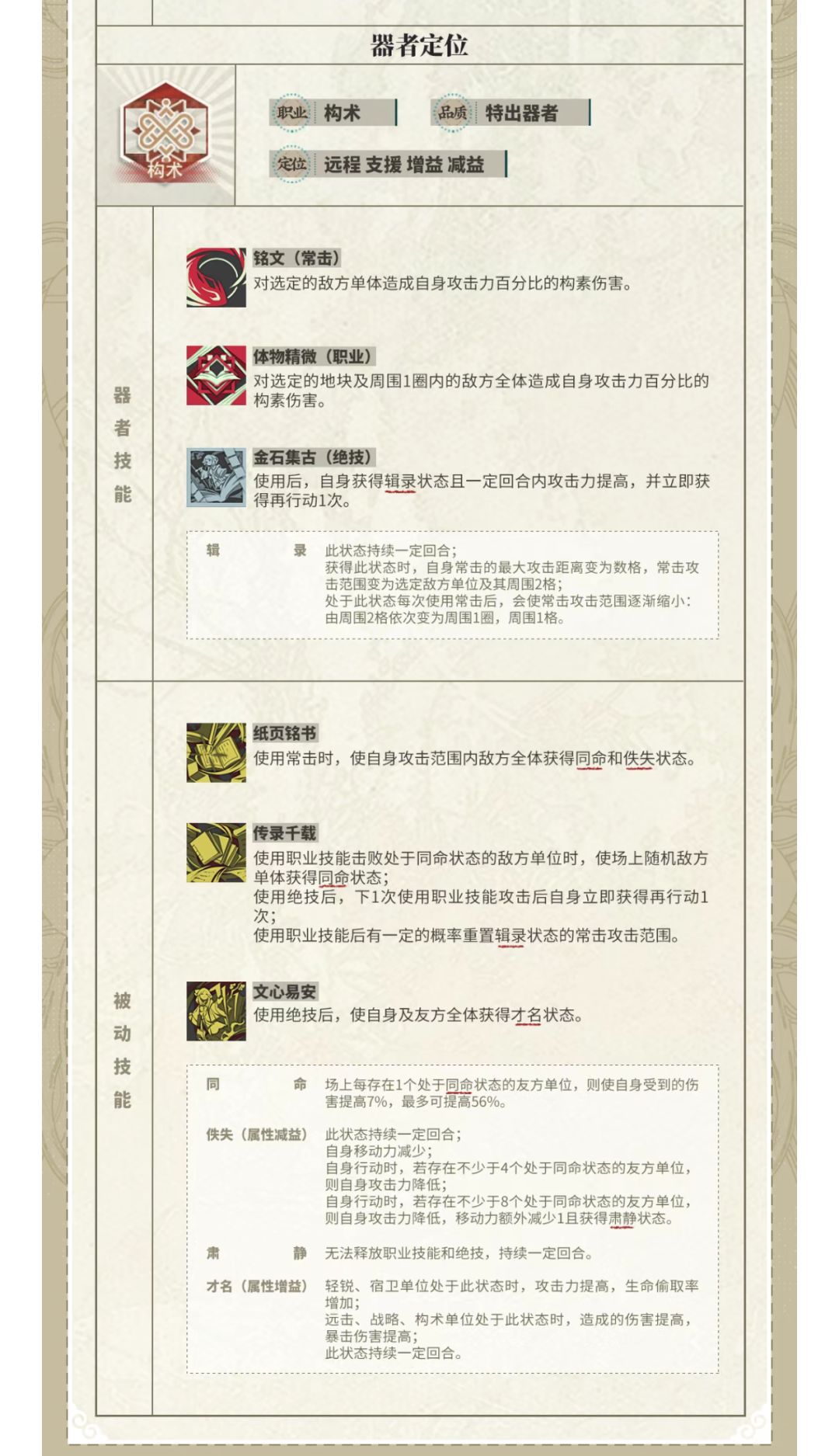金石录技能组前瞻分析,难道同命体系要来了 2