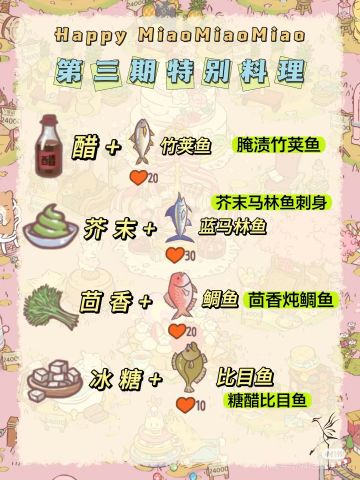 新特殊料理齐啦