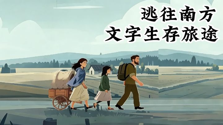 战争即将来临,开始逃往南方的旅途。截图