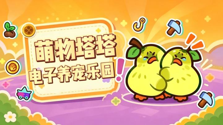 我的电子养宠乐园!上百种塔塔陪你战斗,建设家园!截图