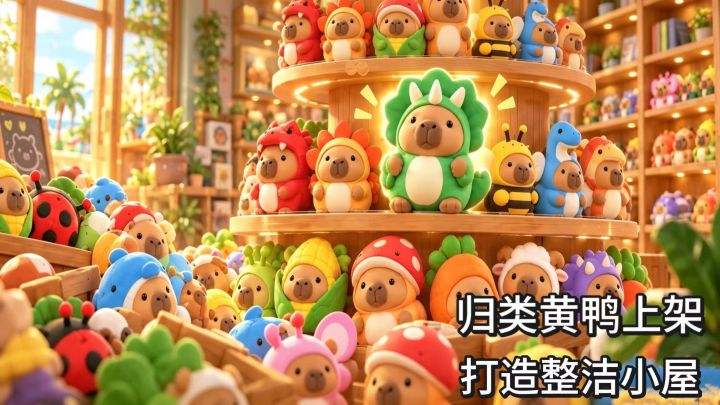 收纳整理趣萌玩偶，锻炼耐心与解压休闲游戏截图