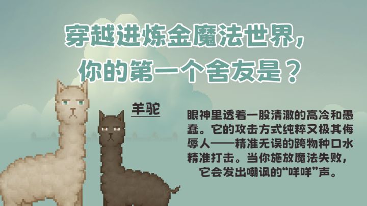 哪只魔法生物会成为你的异世界同居舍友?【炼金与魔法趣味测试】截图
