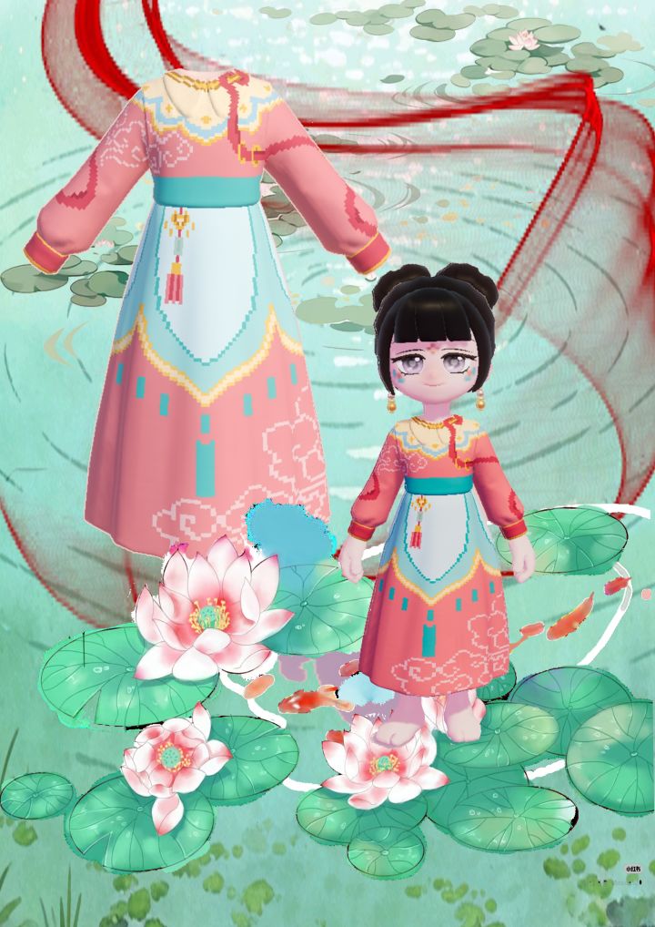 清水出芙蓉，一款非常哪吒的长衣。截图