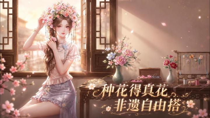 做簪花、领真花,唱舞全明星×非遗簪花联动上线!截图