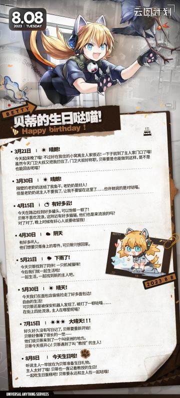 【生日祝福】贝蒂生日快乐！