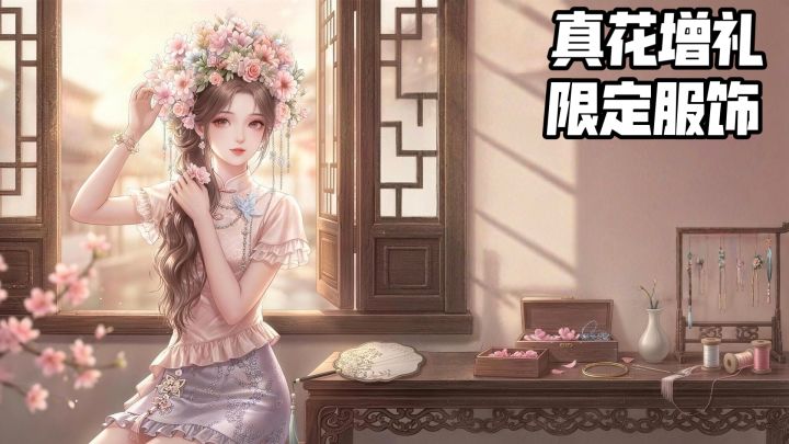 真花赠礼，限定服饰，非遗簪花联动来袭截图