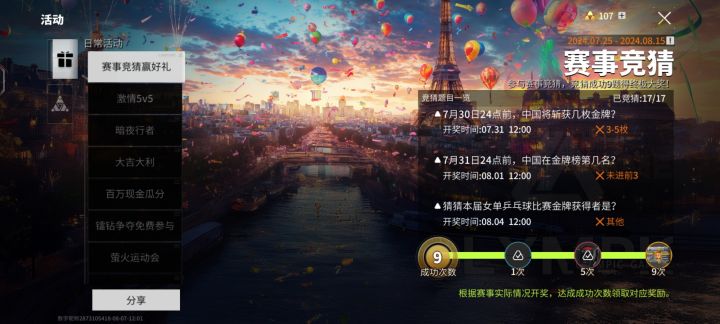 乱选的也刚好 9 题了截图
