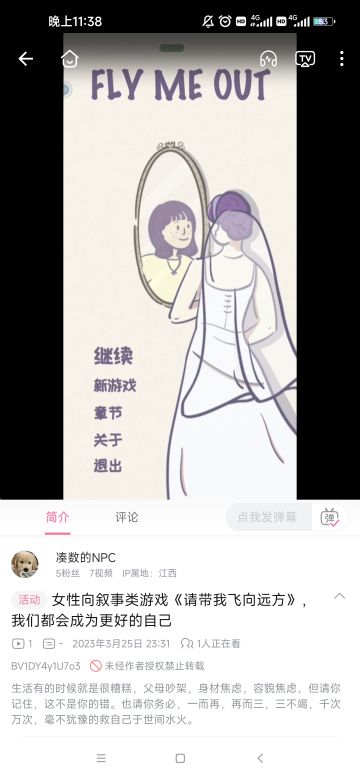 游戏的攻略视频➕感想