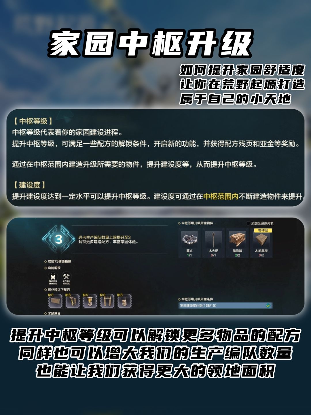 如何提升家园舒适度，在荒野打造自己小天地 2