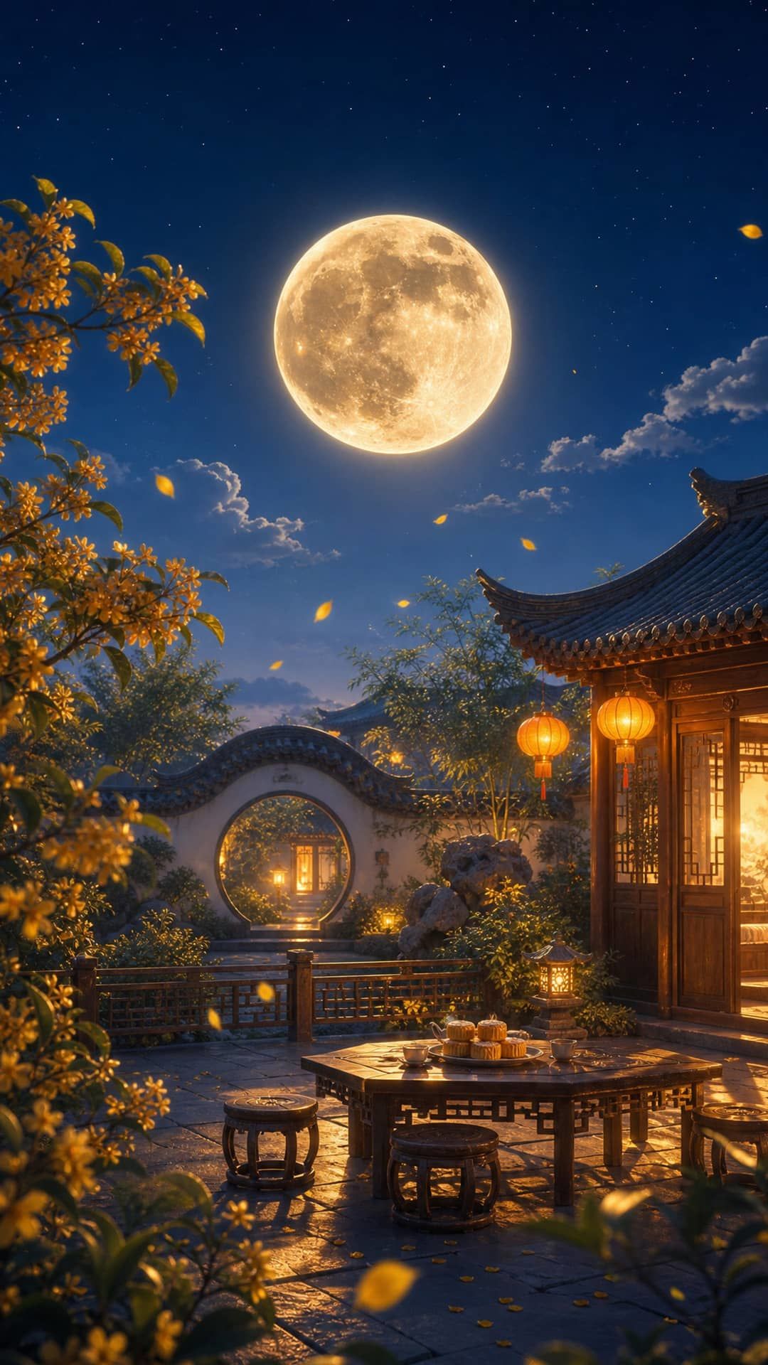 【壁纸分享】合合餐厅的中秋小记 3