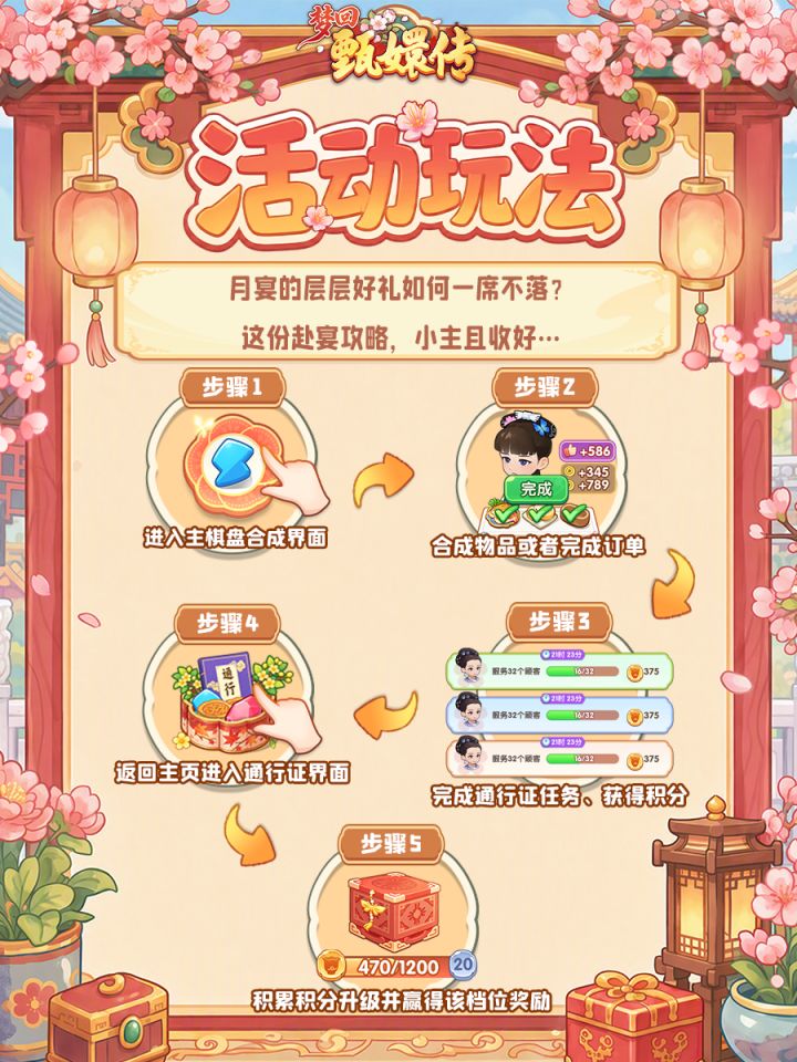 【活动介绍】活动新讯丨月宴通行证-月下设宴,满季好礼截图