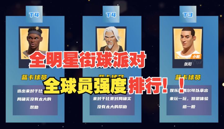 【全明星街球派对】全球员强度排行榜!!截图