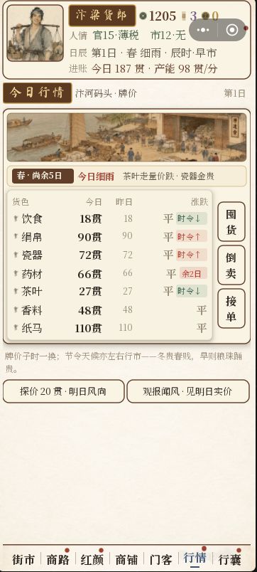 《汴梁货郎传》——从挑担吆喝开始,把北宋汴梁的市面重新做活 2