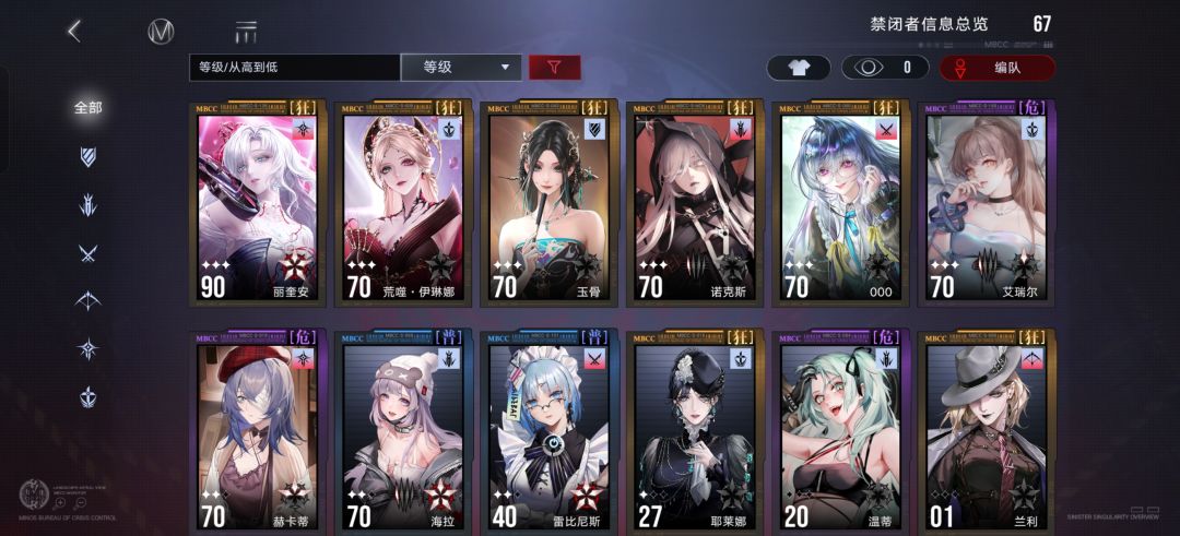 大佬们,现在这些角色够用吗 1