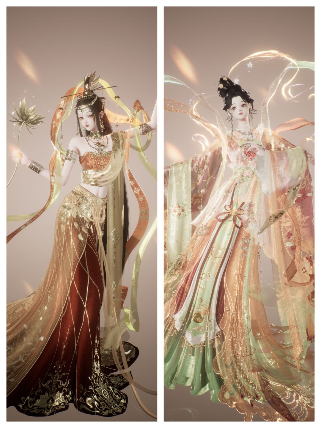 敦煌飞天神女x嫦娥仙子染色系列 1