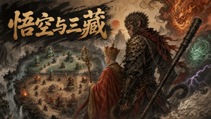 《悟空与三藏》首轮开放测试:五抽布阵,你能守到第几波?截图