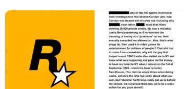 R星也干了！高管被卷入爱泼斯坦案文件，玩家担忧GTA6再延期