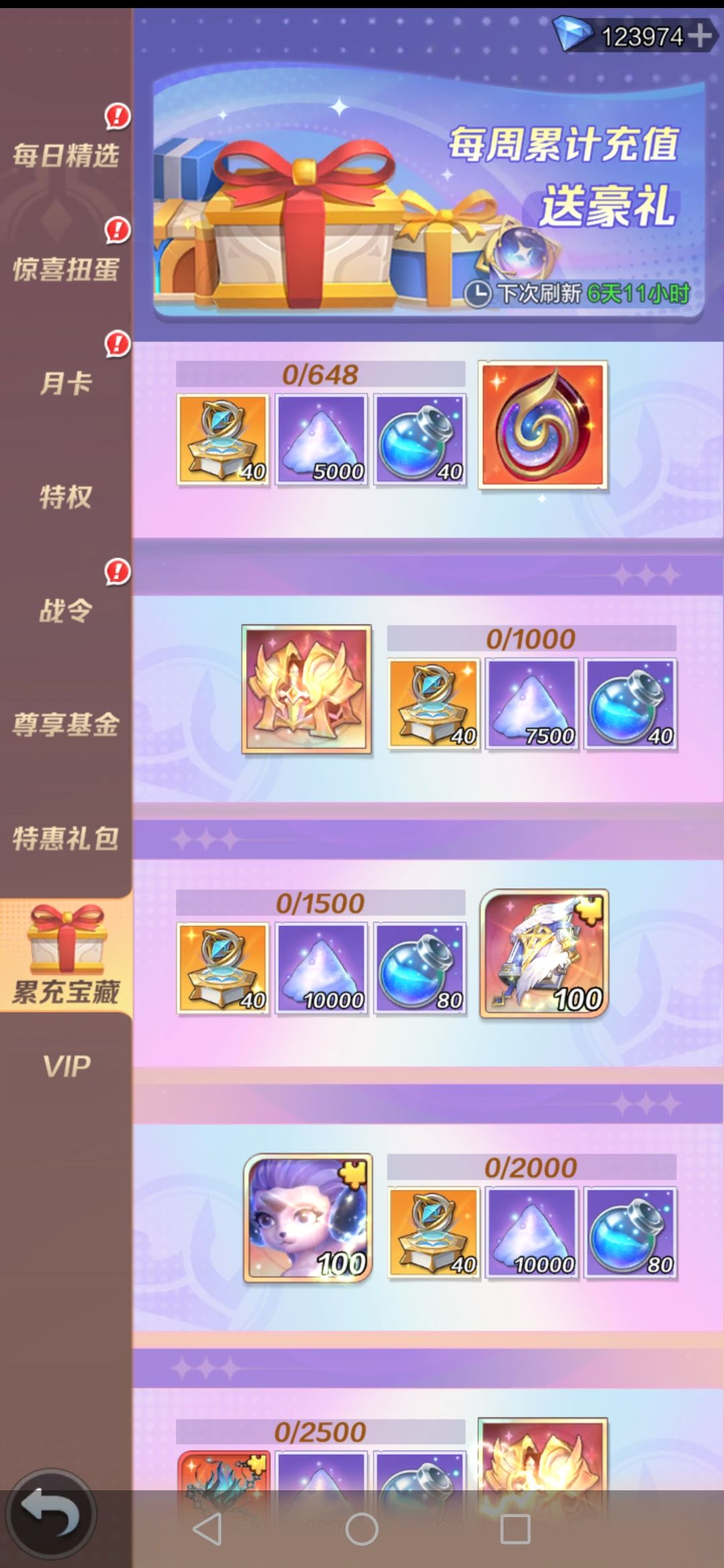 昨天的累充今天全清空了 吃香好难看截图
