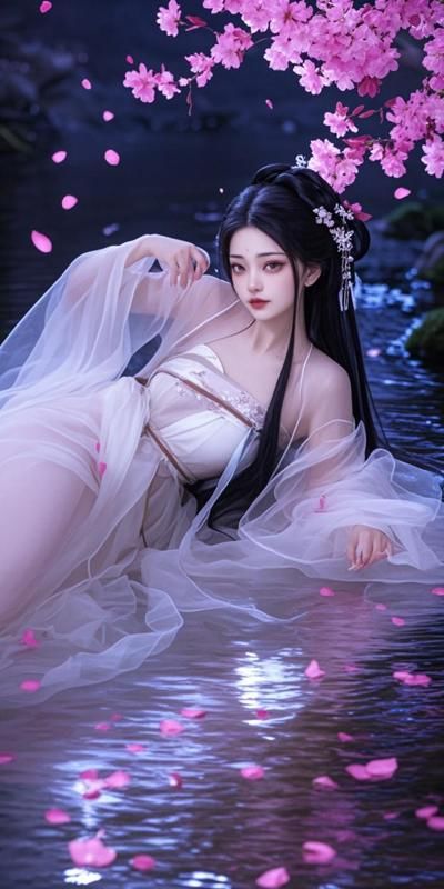 酒醉花丛,洛神临水 1
