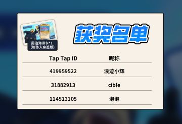 【突然开奖】突然抽奖——制作人签名海洋卡！