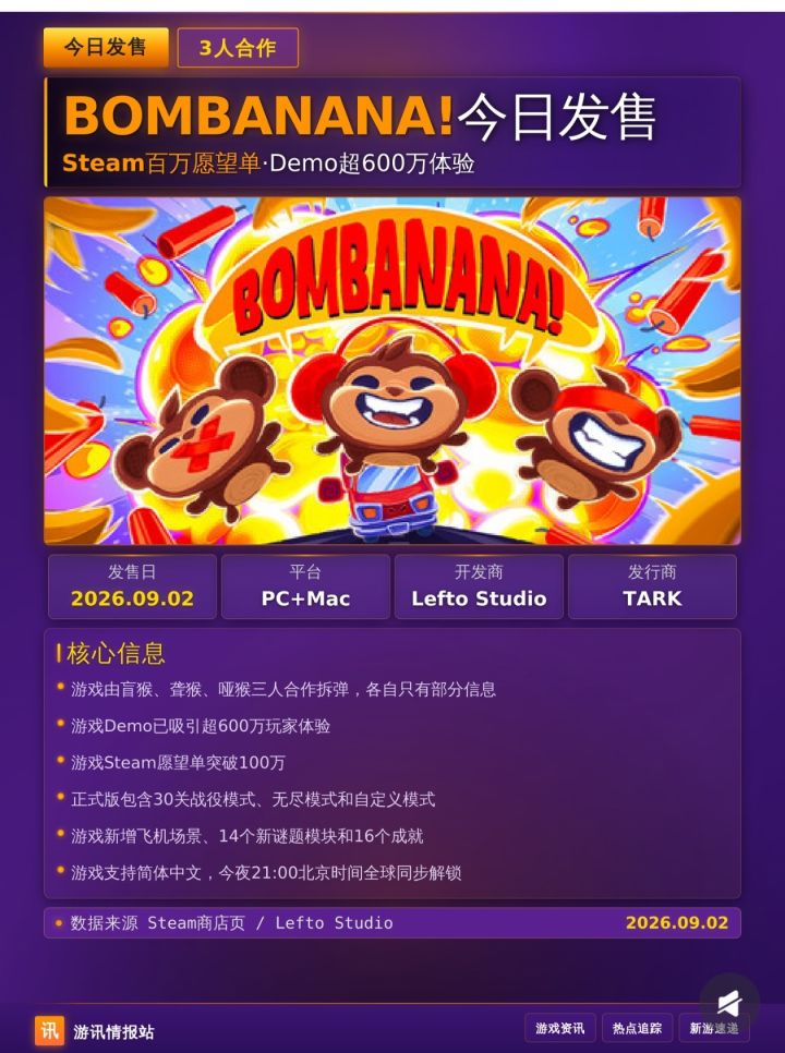 🍌三只猴子拆炸弹,9.2登Steam!截图