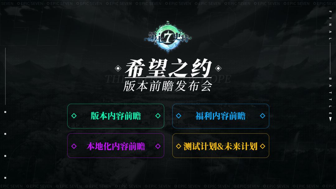 《第七史诗》国服独享发布会「希望之约」明日直播截图