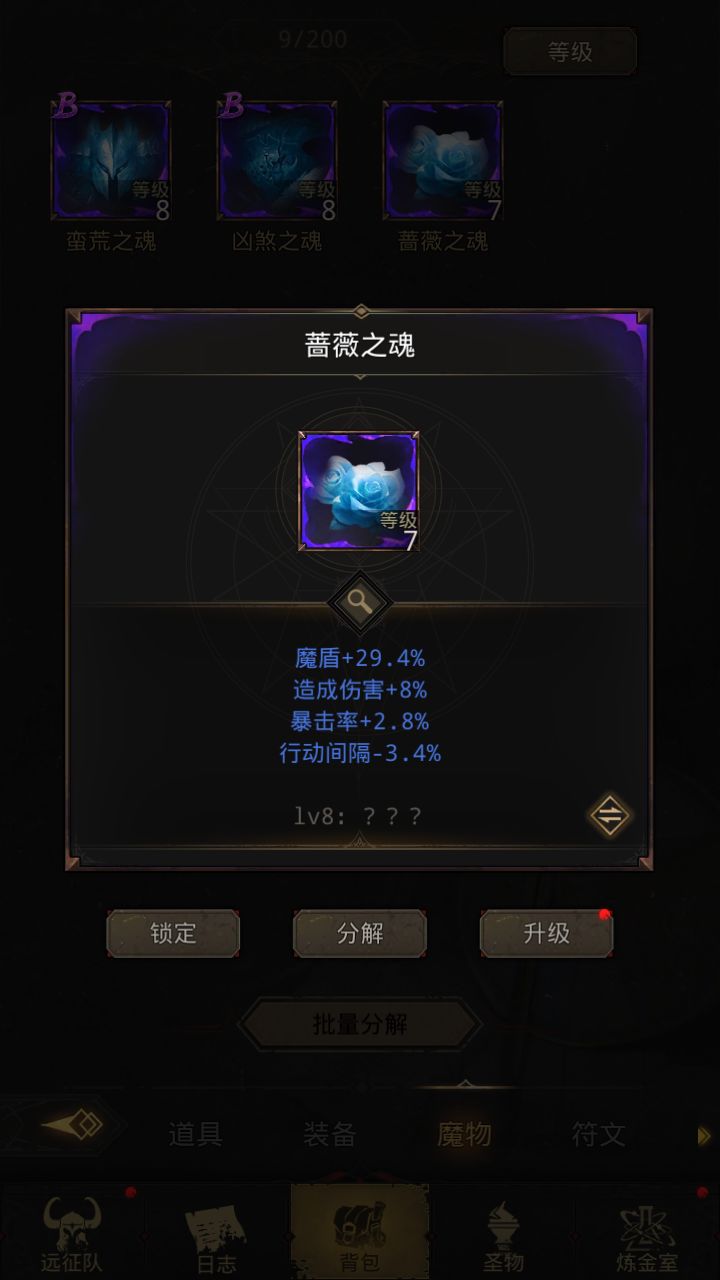 这种加魔盾的魔魂一般都是给谁用比较好?截图