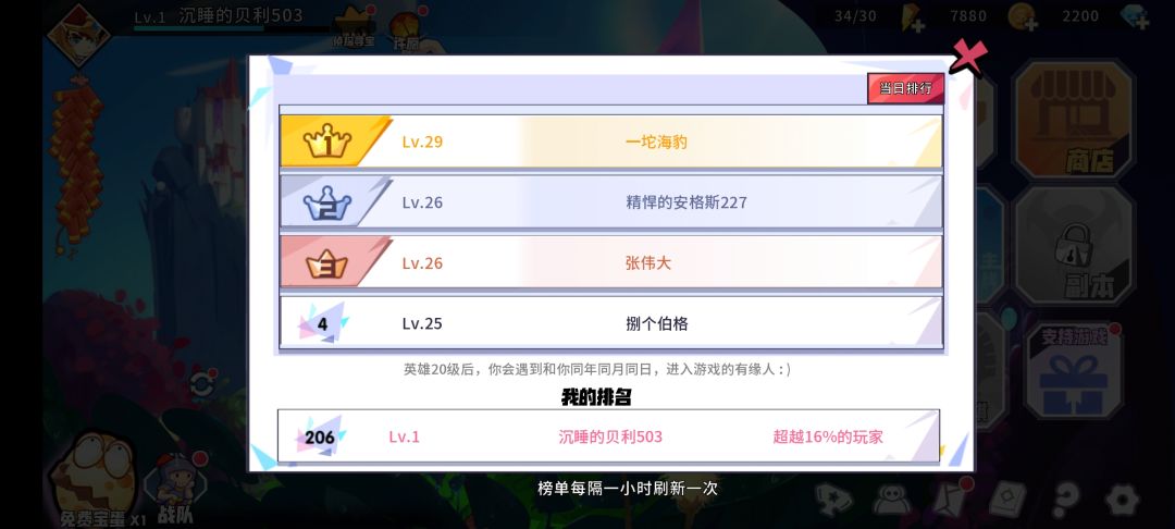 今日榜单 忘悉知 1