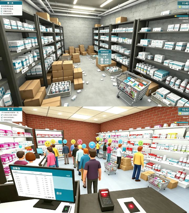 【药店模拟器】手机端截图