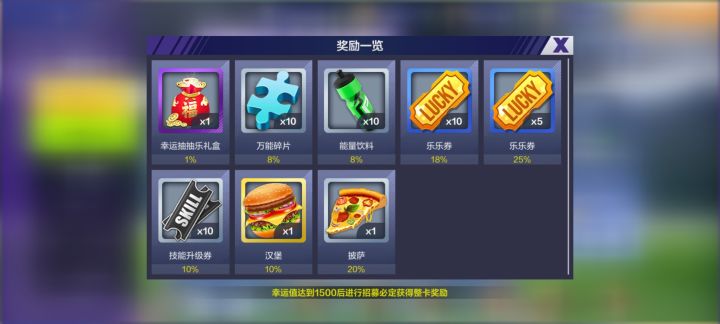 幸运值在哪里看呢?截图