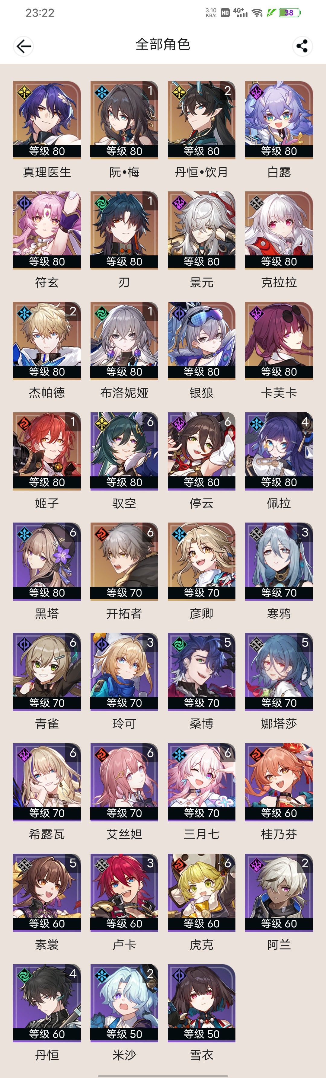 崩铁萌新请教大佬意见 1