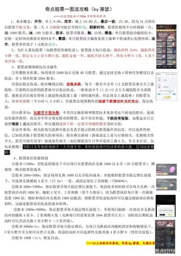 补发一个上古做的炒股攻略，需要自取