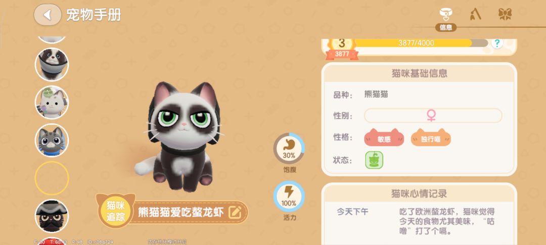 已知三只小猫爱吃的东西 3