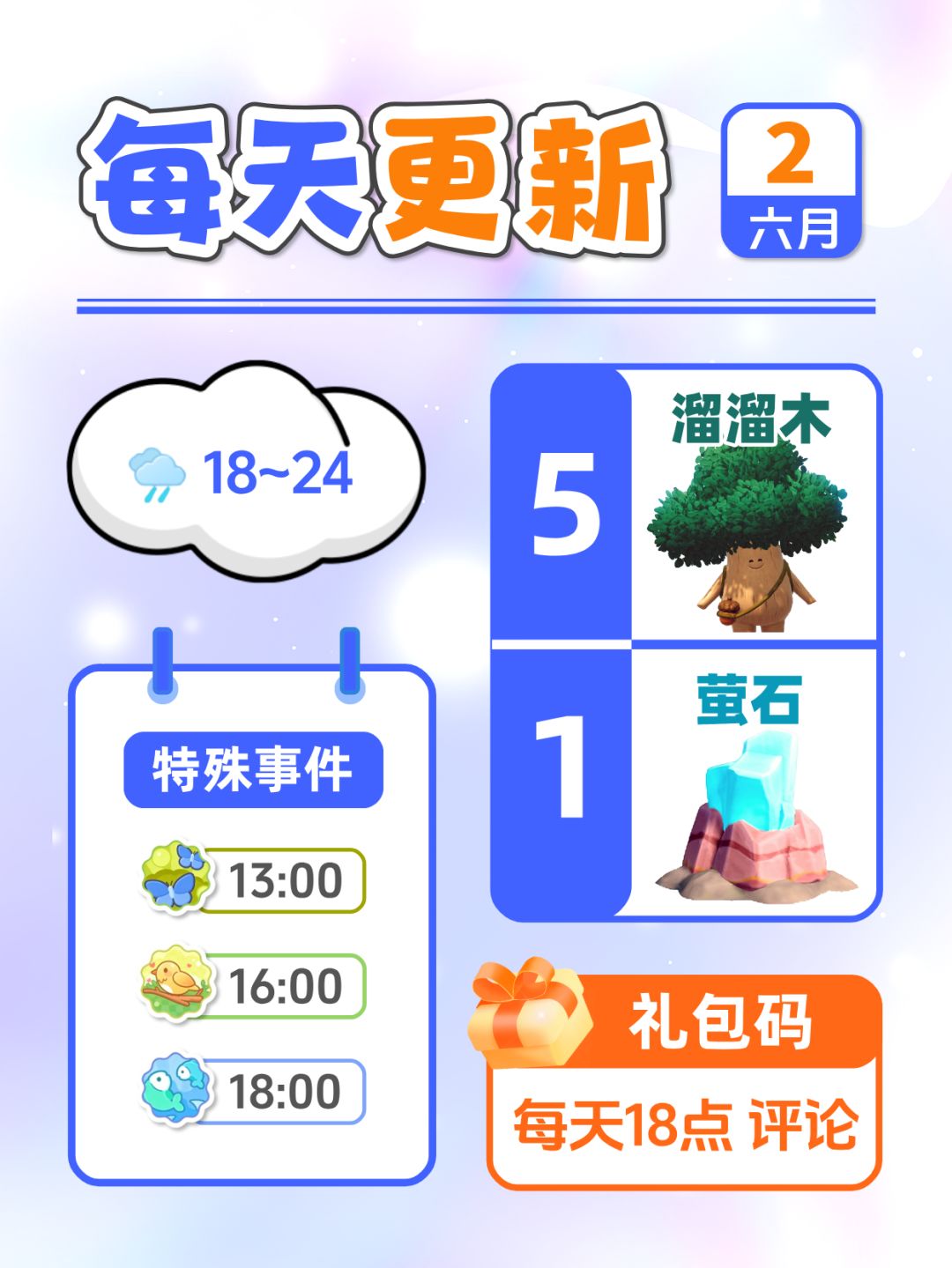 6月2日小镇日报溜溜木萤石兑换码 每日更新截图