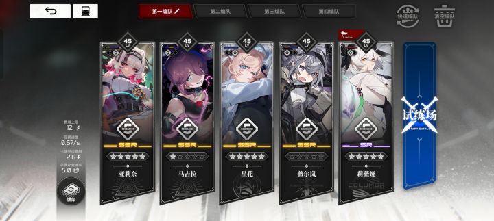 应该算是紫卡队毕业阵容了吧截图