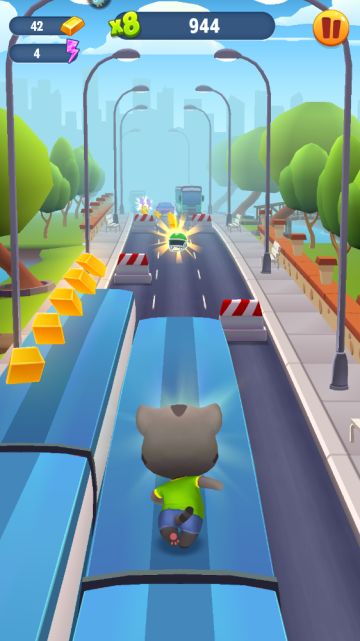 《汤姆猫跑酷》：巧妙利用道具拿高分！