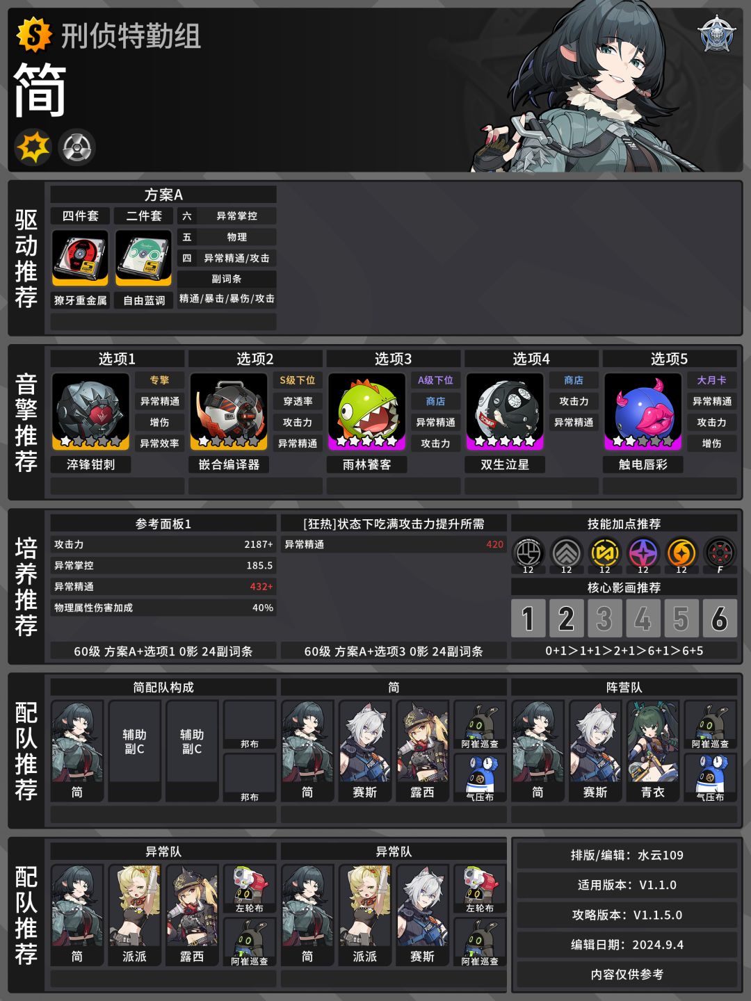 1.1版本全角色音擎驱动推荐【1.1版本攻略】 3