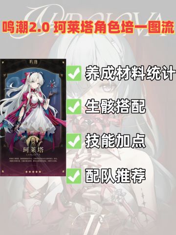 鸣潮2.0珂莱塔角色培养一图流攻略
