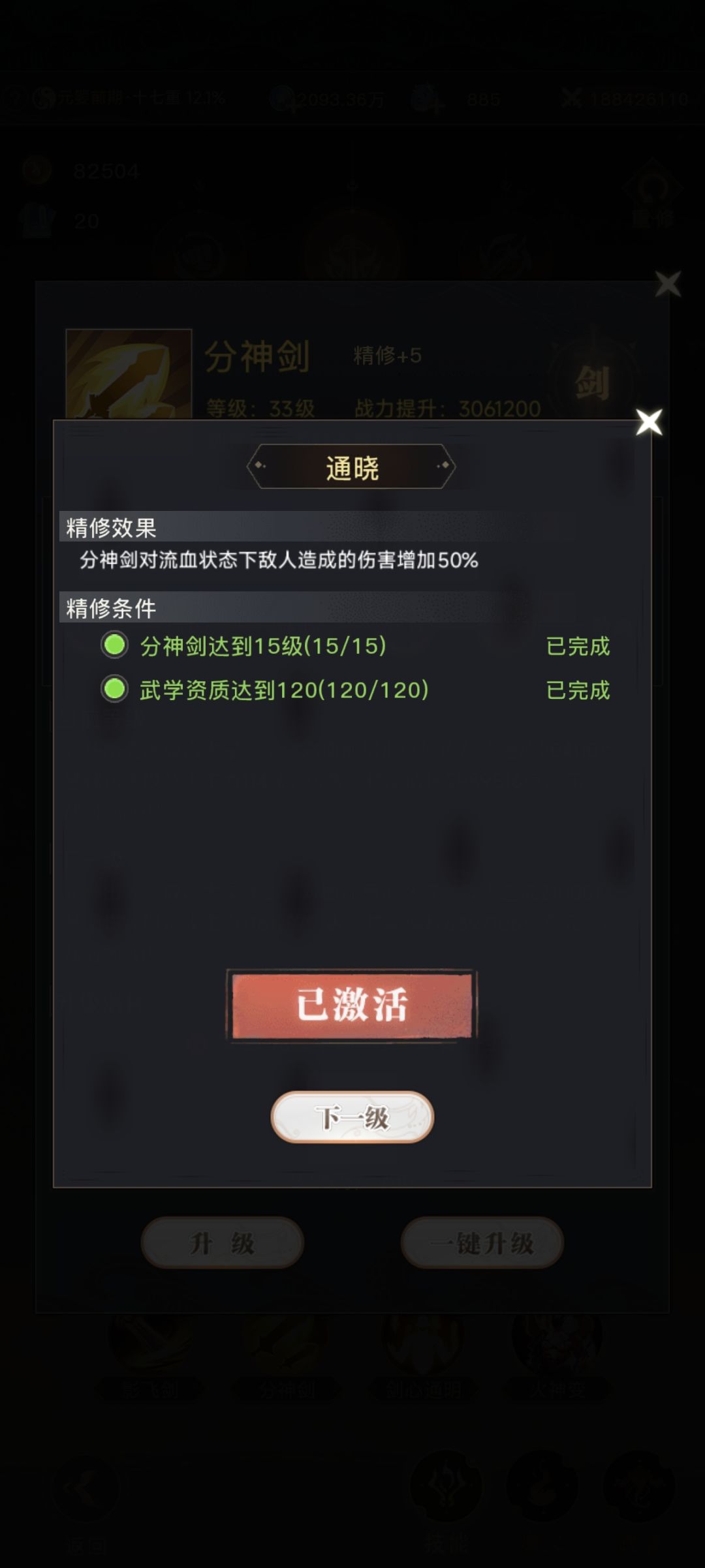 大武道剑修技能搭配 3