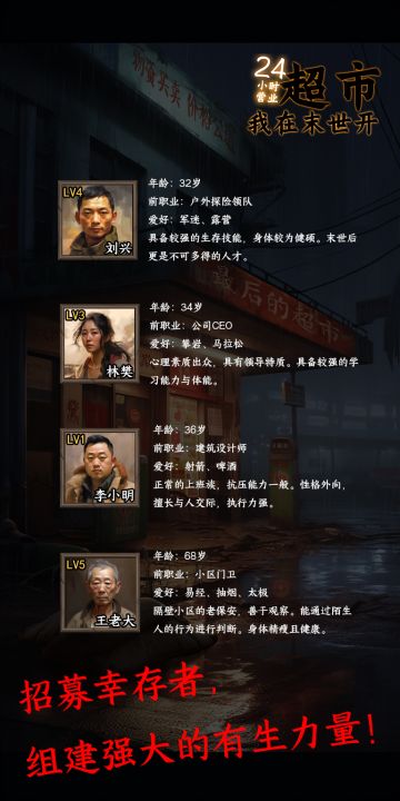 我在末世开超市|幸存者信息公布
